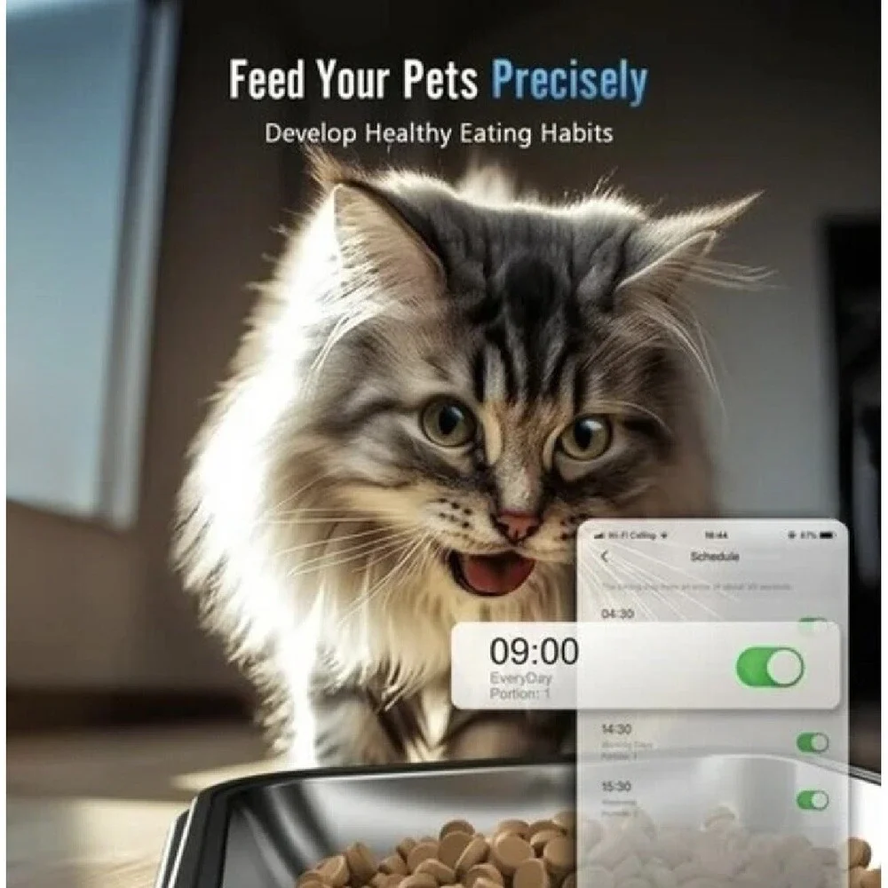 Automatic‎ Pet Feeder with App Control 5G /2.4G WiFi Auto Cat Feeder